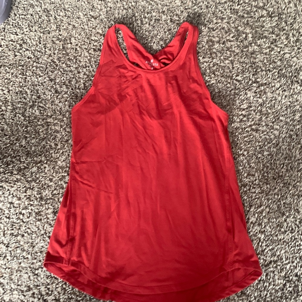 Athleta orange athletic tank top